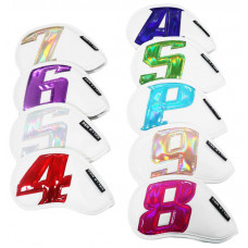 LITE豪華皮質炫彩鐵桿套 9入(白) #K224 LITE豪華皮質炫彩鐵桿套 9入(白) #K224